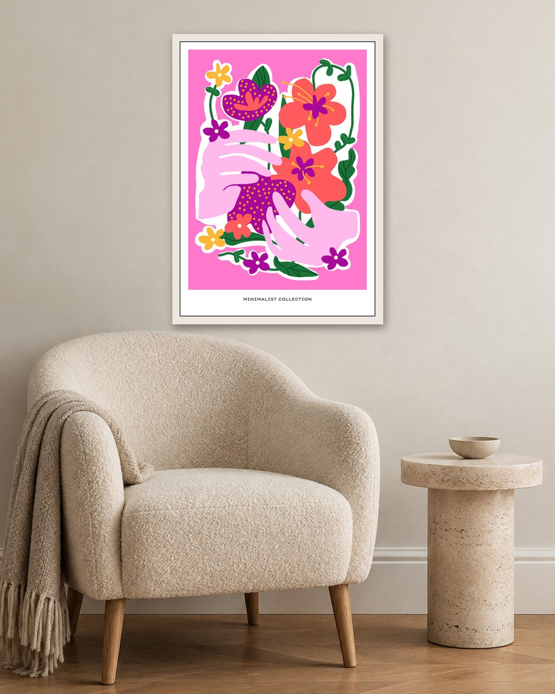 SENT Studio - Aesthetic Poster No. 42 - white frame in a room