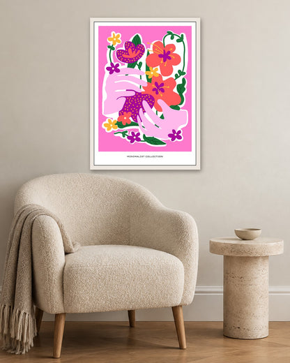 SENT Studio - Aesthetic Poster No. 42 - white frame in a room