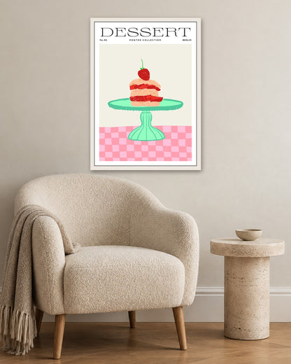 SENT Studio - Cravings Poster No. 30 - white frame in a room