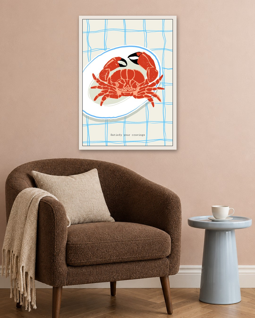 SENT Studio - Cravings Poster No. 12 - white frame in a room