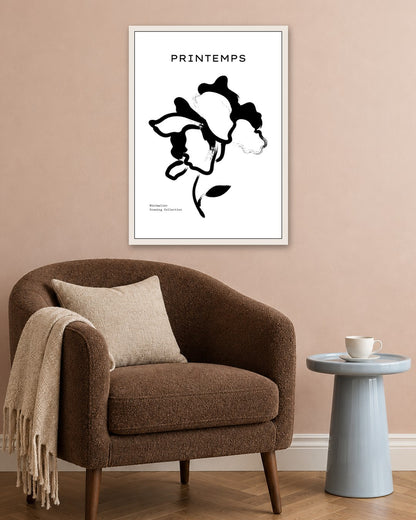 SENT Studio - Bohemian Poster No. 15 - white frame in a room