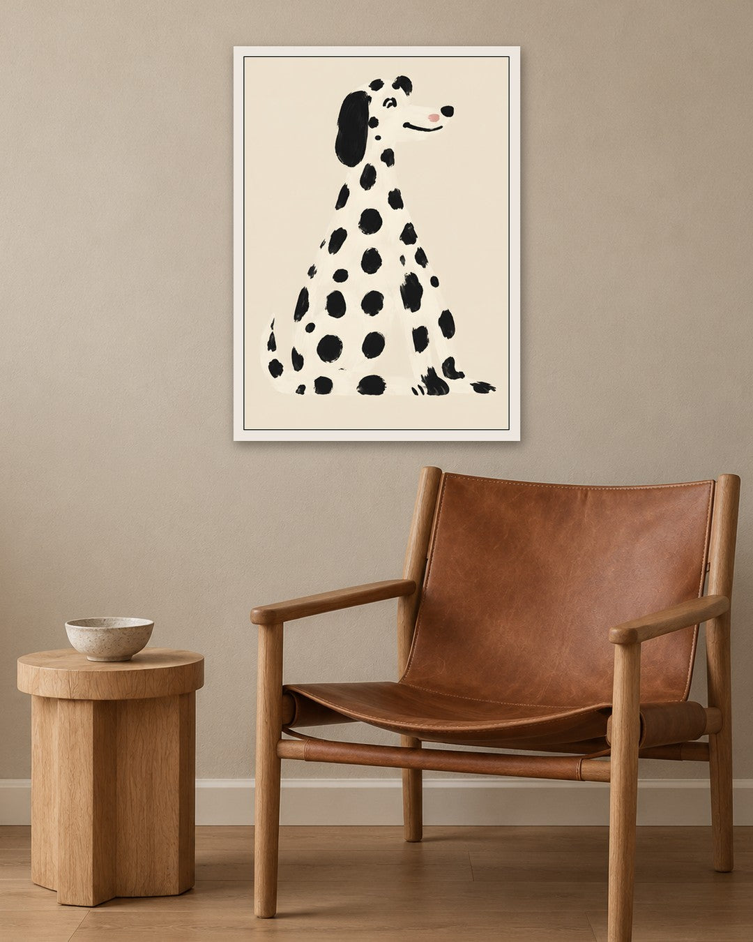 Ayla Heidenberg - Dalmatian Study - white frame in a room