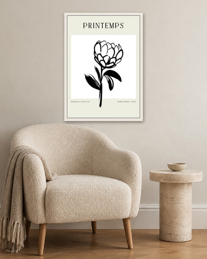 SENT Studio - Bohemian Poster No. 12 - white frame in a room