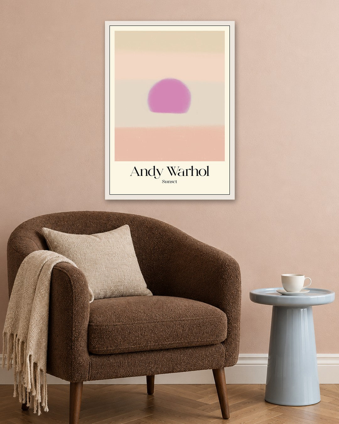SENT Studio - Sunset Lilac - white frame in a room