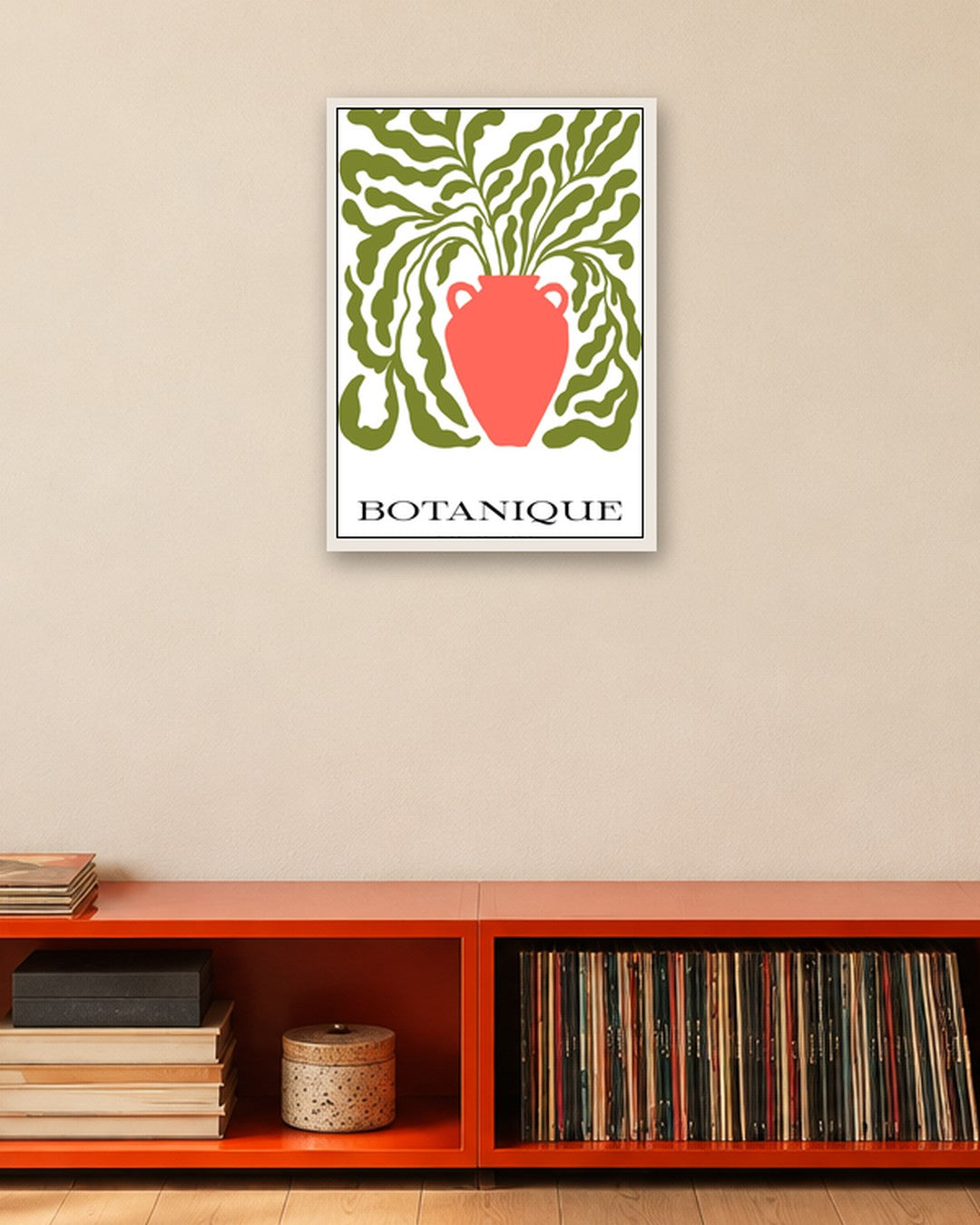 SENT Studio - Blooming Flowers Poster No. 20 - white frame in a room