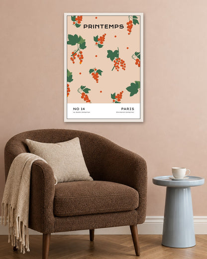 SENT Studio - Botanical Poster No. 64 - white frame in a room