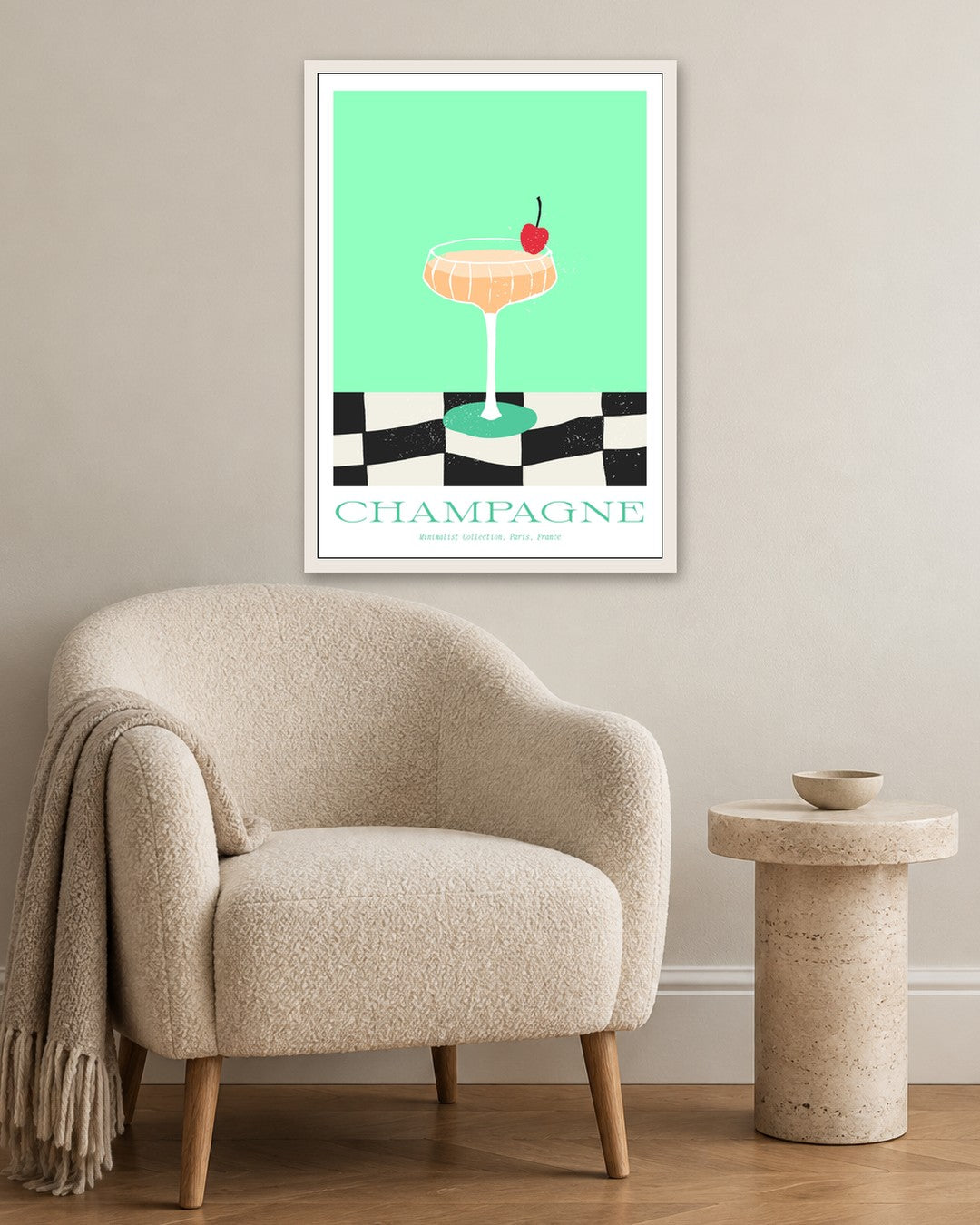 SENT Studio - Cravings Poster No. 25 - white frame in a room