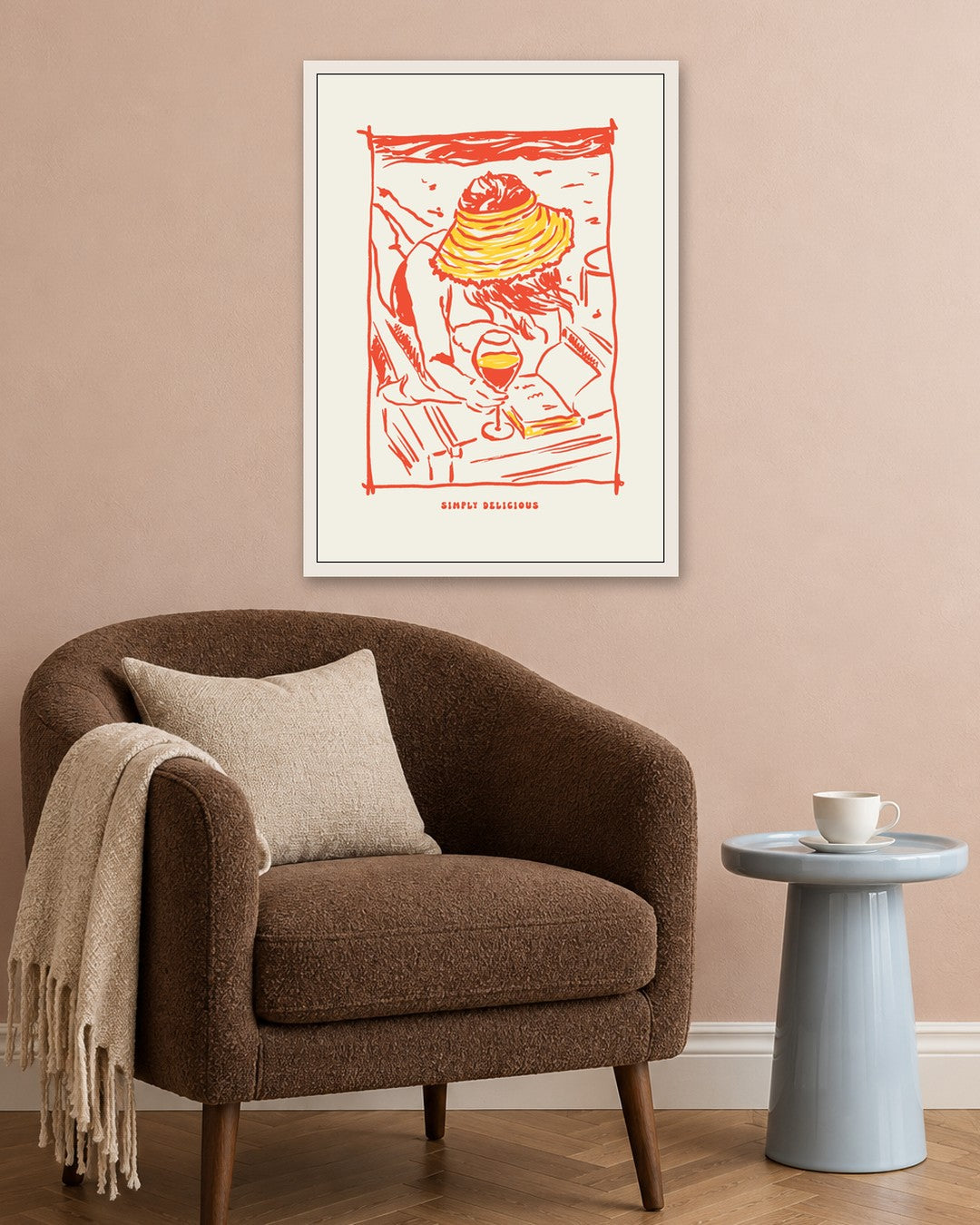 SENT Studio - Cravings Poster No. 56 - white frame in a room
