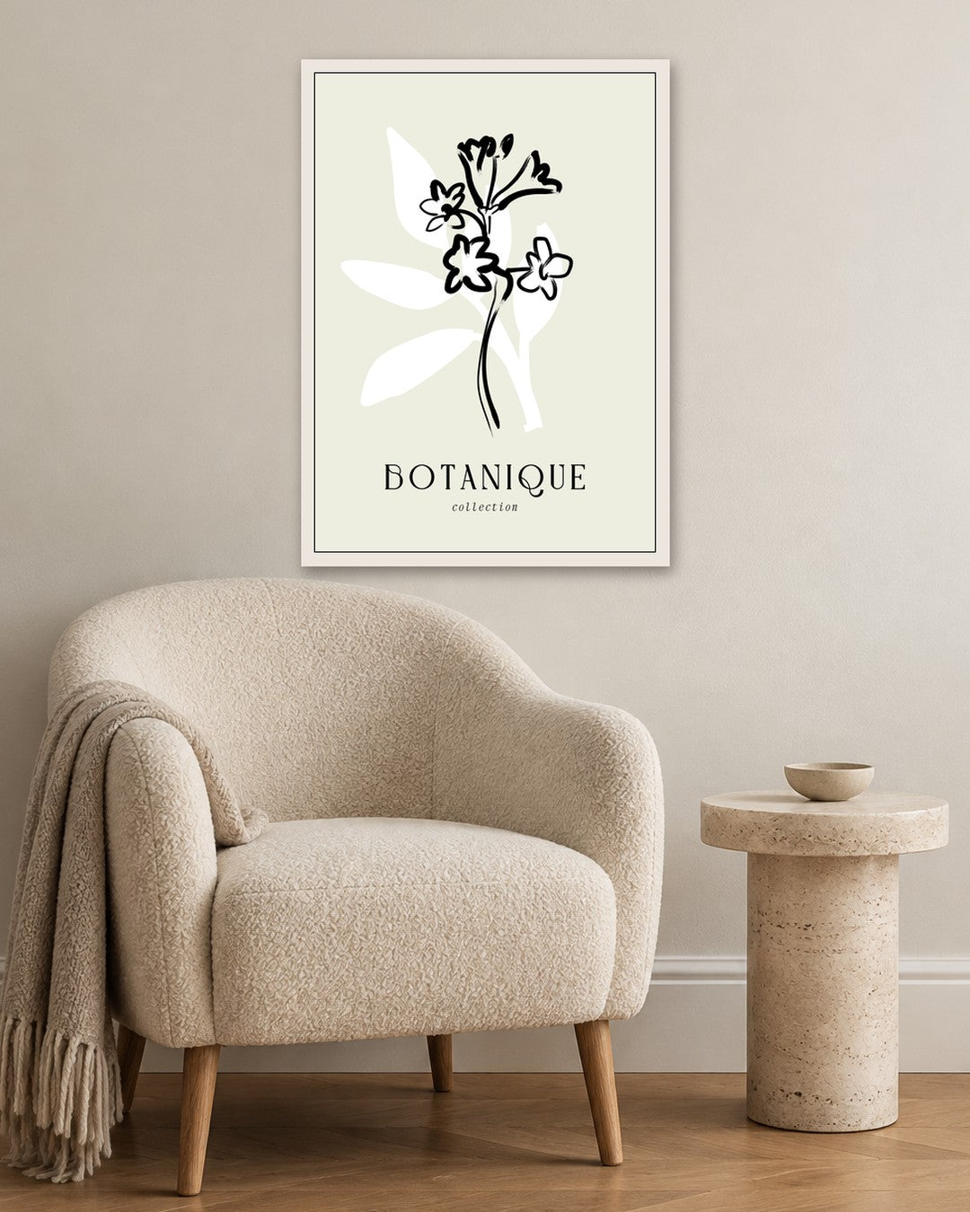 SENT Studio - Bohemian Poster No. 60 - white frame in a room