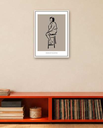 SENT Studio - Bohemian Poster No. 36 - white frame in a room