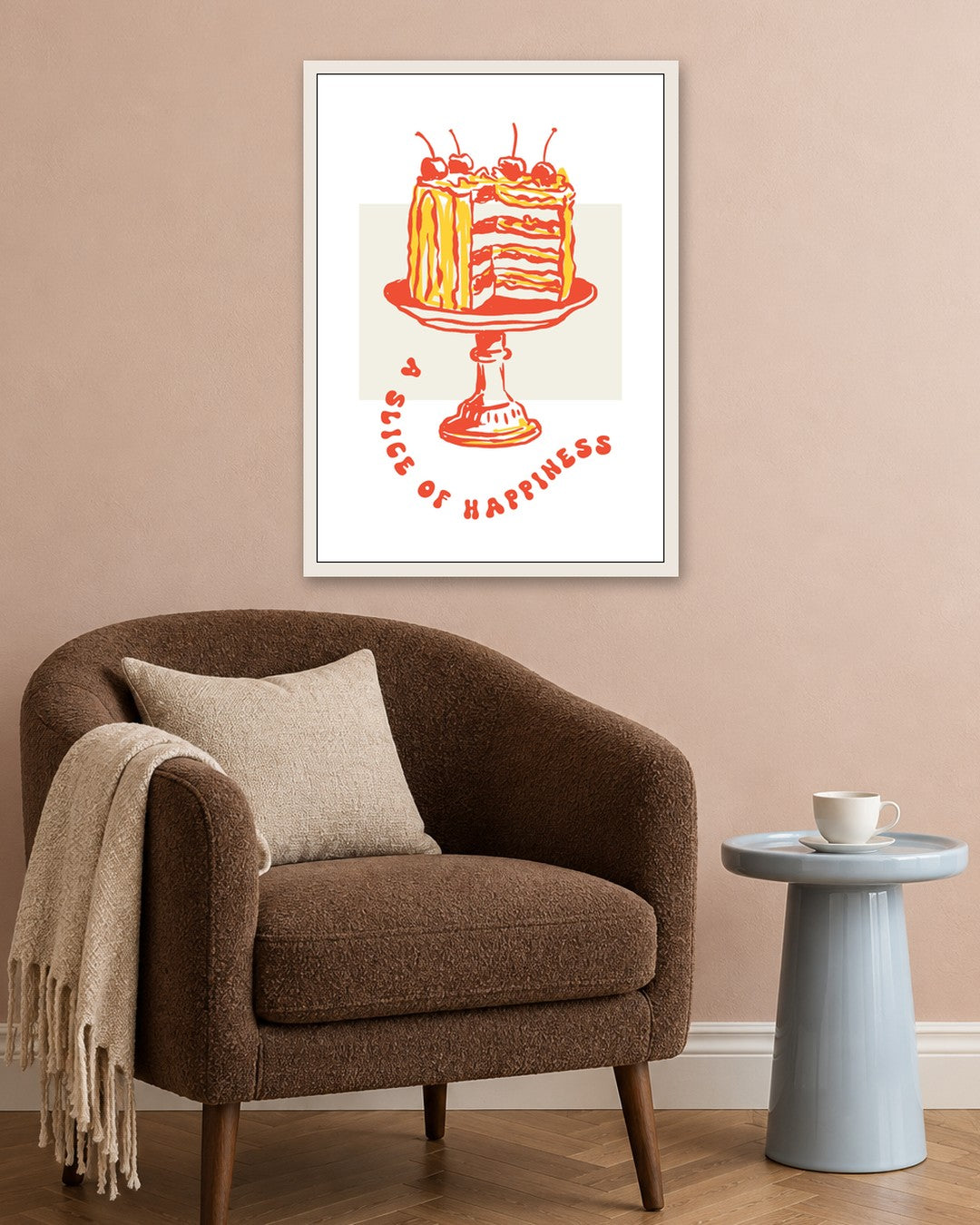 SENT Studio - Cravings Poster No. 36 - white frame in a room