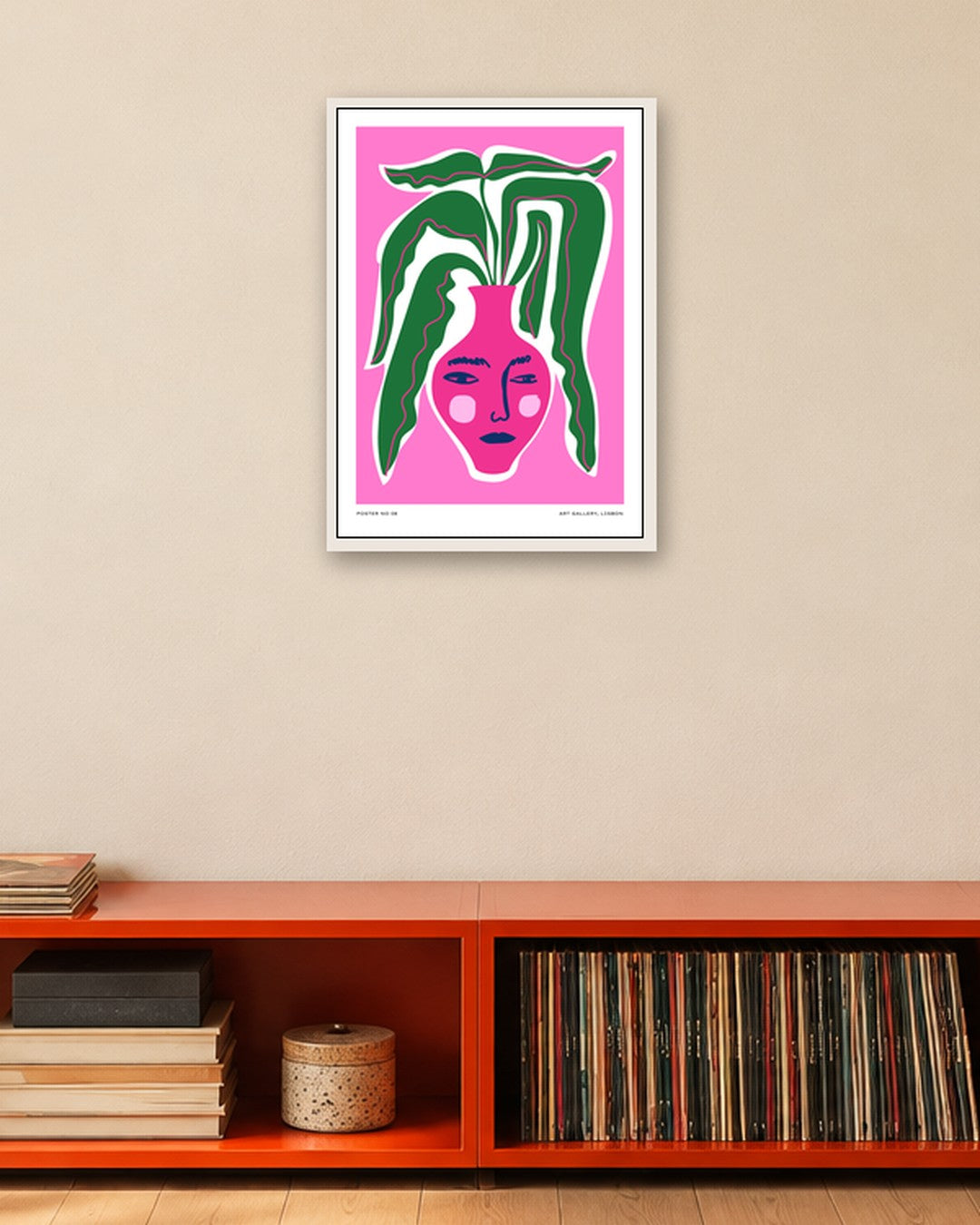 SENT Studio - Aesthetic Poster No. 8 - white frame in a room