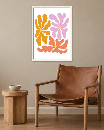 SENT Studio - Blooming Flowers Poster No. 45 - white frame in a room