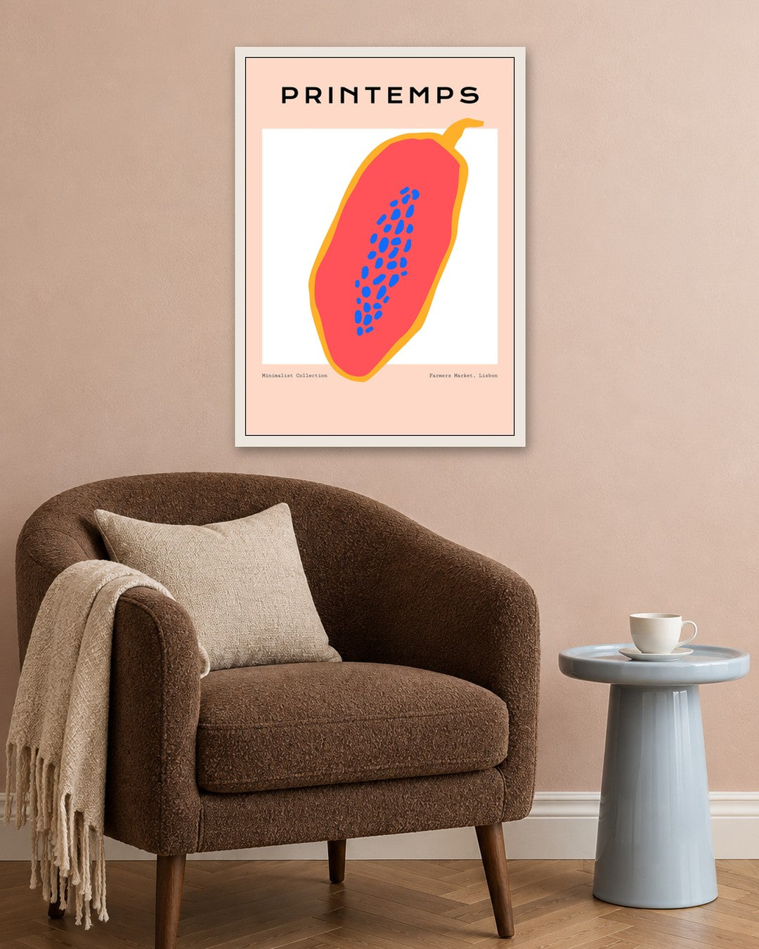 SENT Studio - Abstract Poster No. 12 - white frame in a room