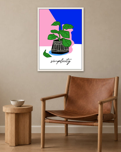 SENT Studio - Artistic Poster No. 23 - white frame in a room