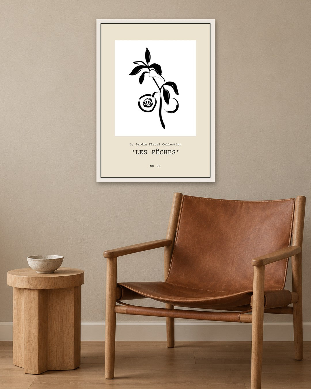 SENT Studio - Bohemian Poster No. 51 - white frame in a room