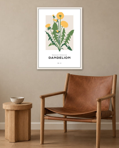 SENT Studio - Botanical Poster No. 26 - white frame in a room