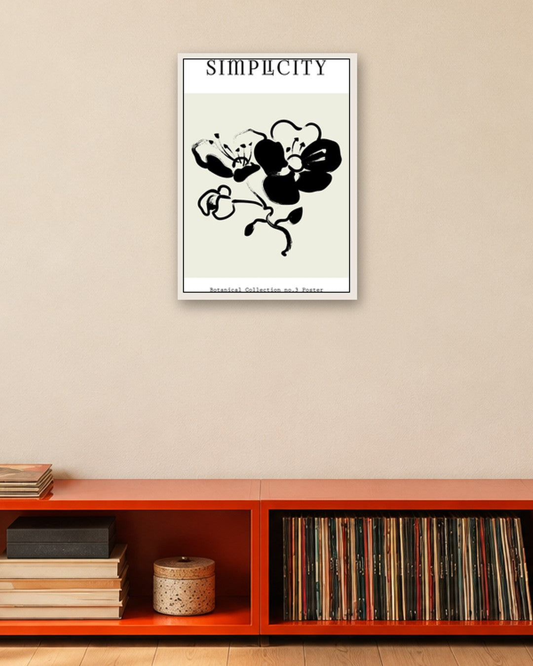 SENT Studio - Bohemian Poster No. 10 - white frame in a room