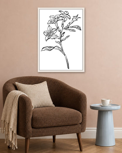 SENT Studio - Blooming Flowers Poster No. 20 - white frame in a room