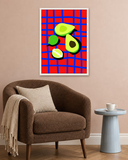 SENT Studio - Artistic Poster No. 24 - white frame in a room