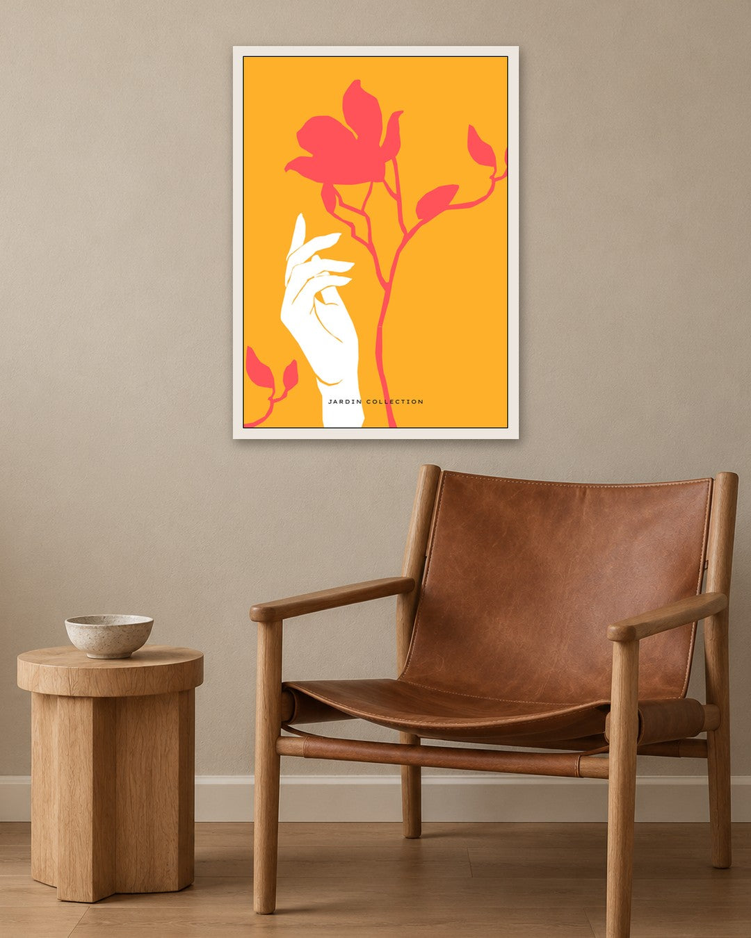 SENT Studio - Abstract Poster No. 33 - white frame in a room