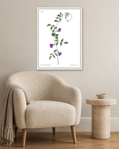 SENT Studio - Botanical Poster No. 70 - white frame in a room