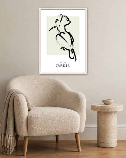 SENT Studio - Bohemian Poster No. 9 - white frame in a room