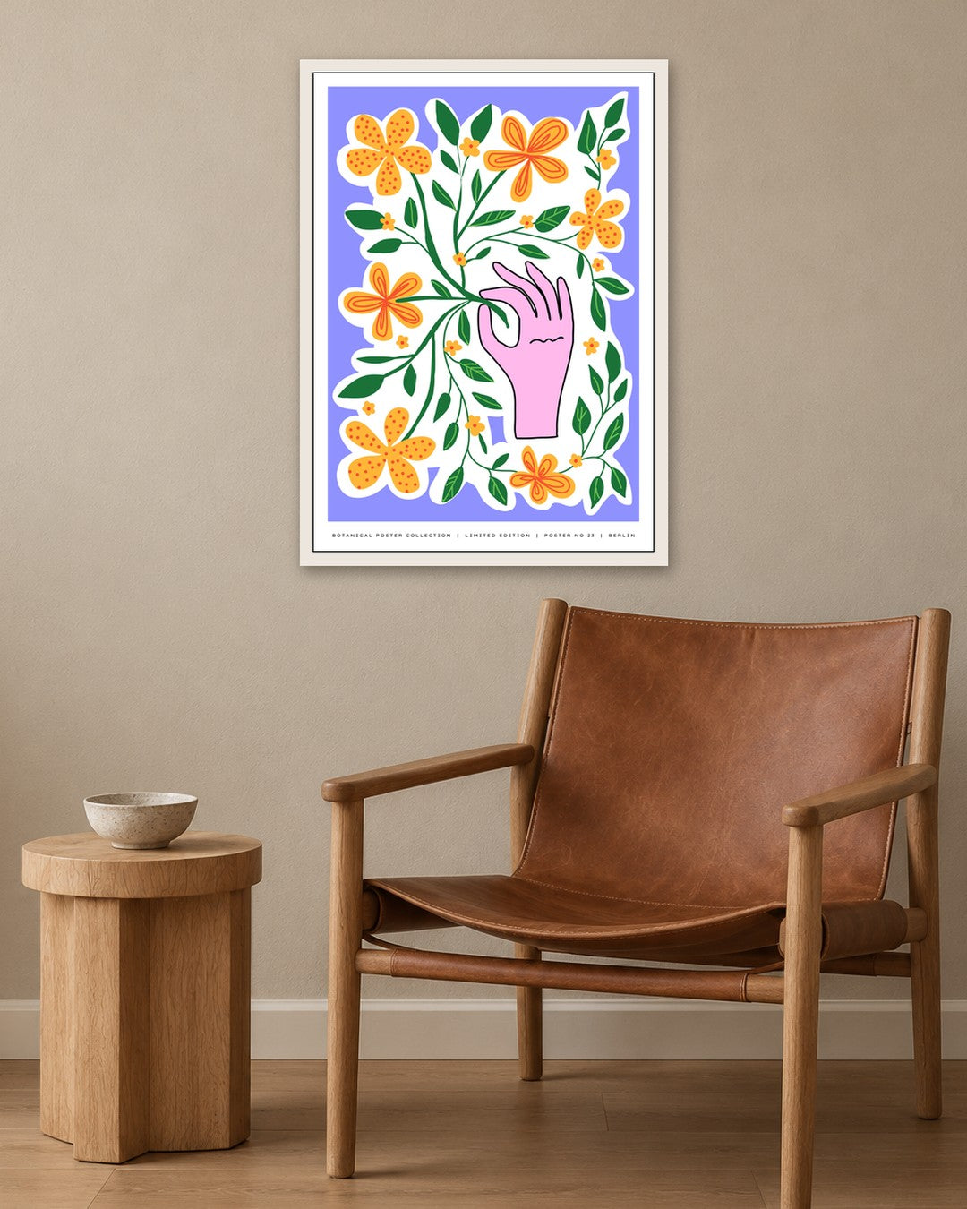 SENT Studio - Aesthetic Poster No. 23 - white frame in a room