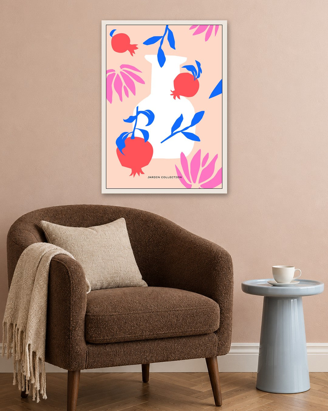 SENT Studio - Abstract Poster No. 68 - white frame in a room