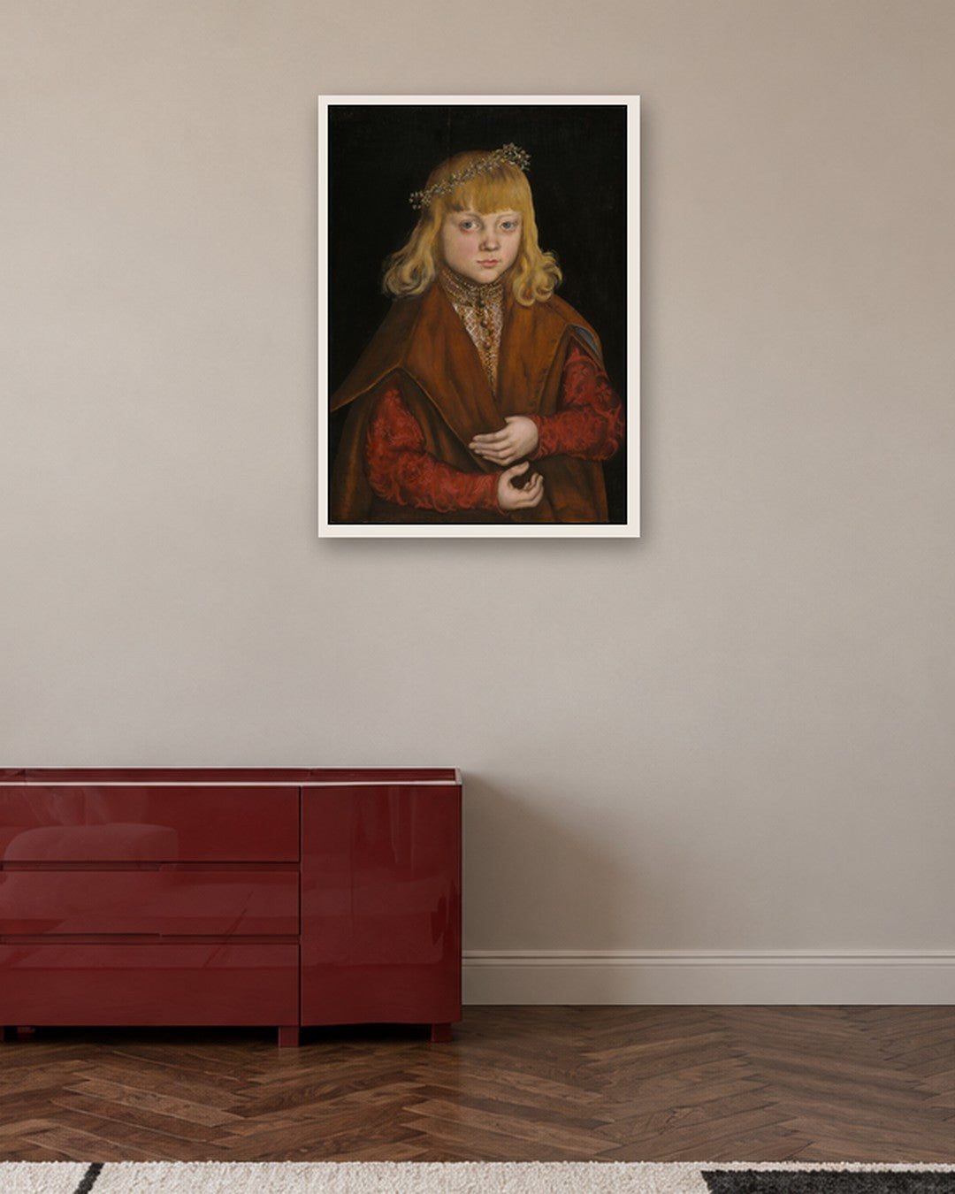 Renaissance Masters - Renaissance Masterpiece No. 217 - white frame in a room