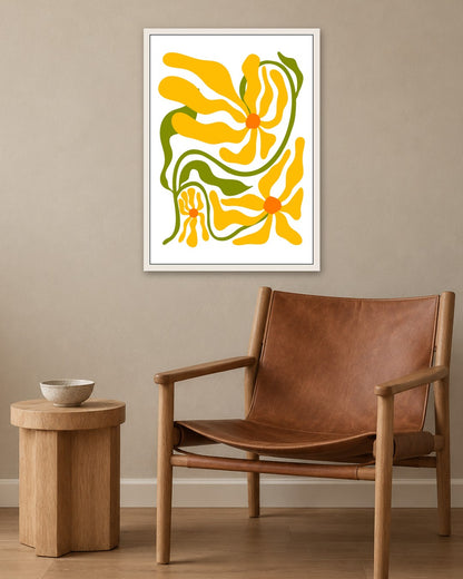 SENT Studio - Organic Cut-out No. 4 - white frame in a room