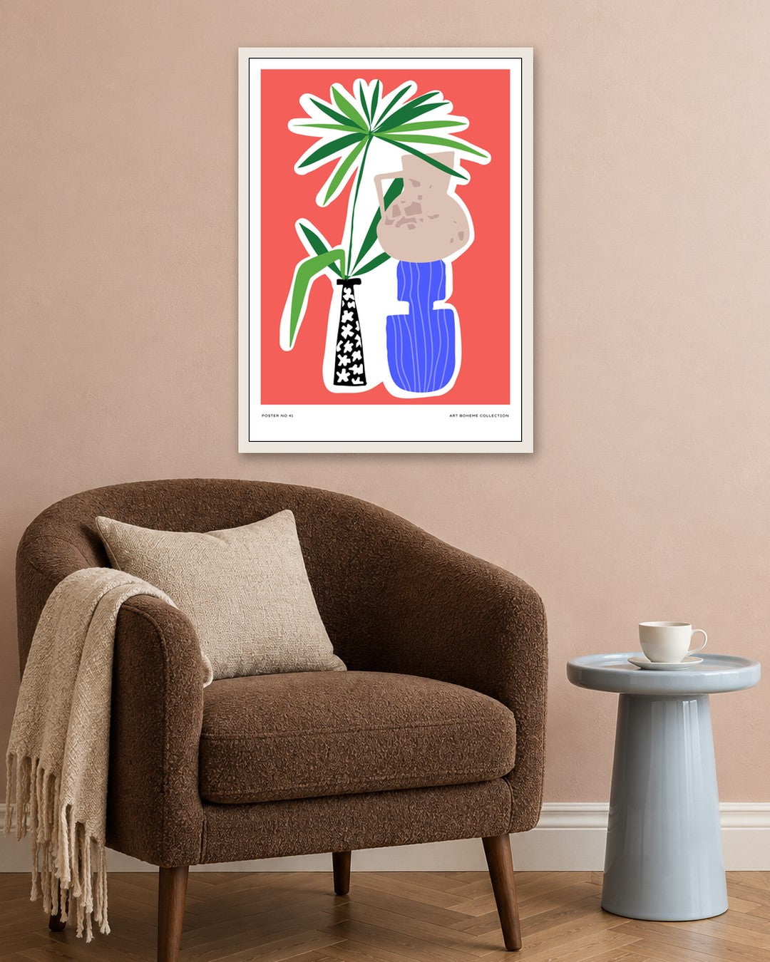 SENT Studio - Aesthetic Poster No. 41 - white frame in a room