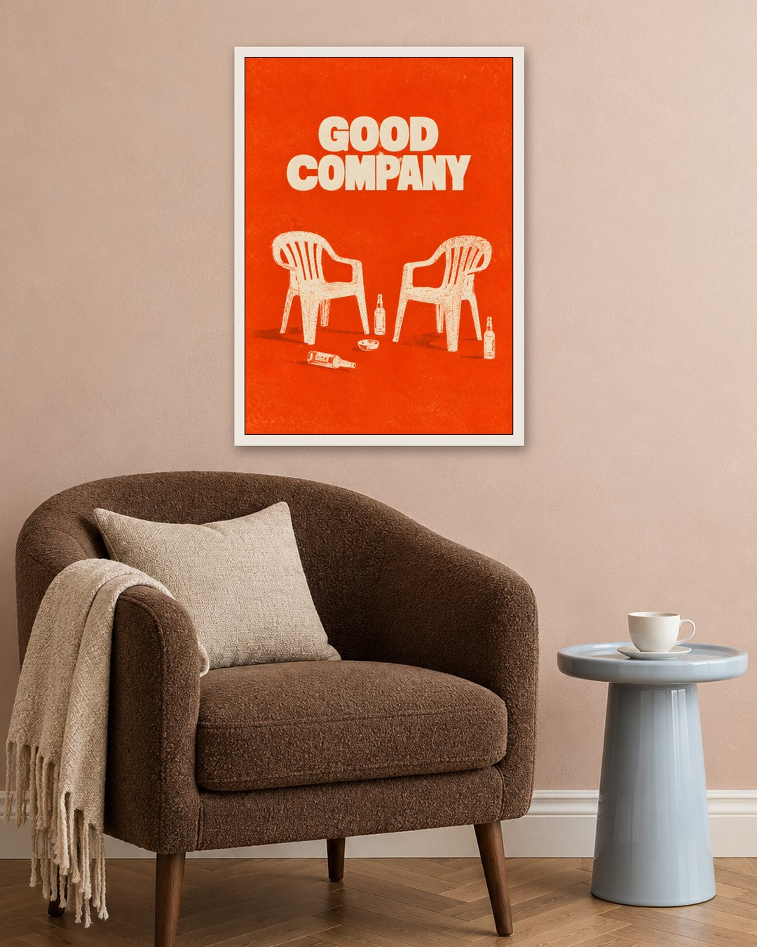 Felicity Hastings - Good Company - white frame in a room