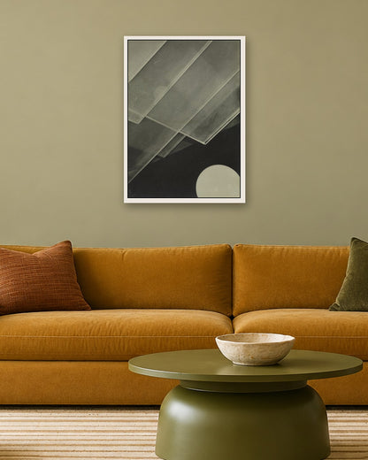 Jaromír Funke - Composition - white frame in a room