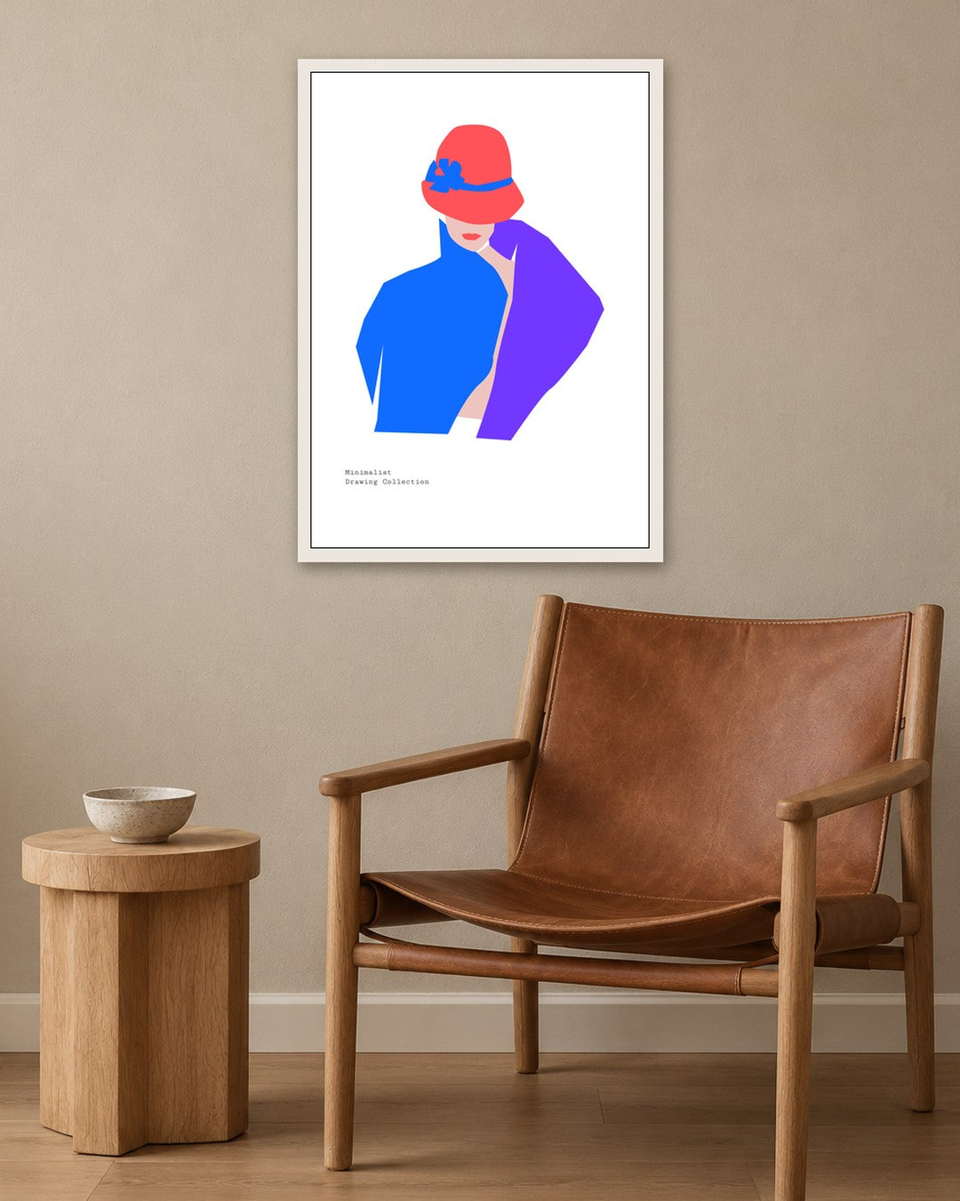 SENT Studio - Abstract Poster No. 26 - white frame in a room
