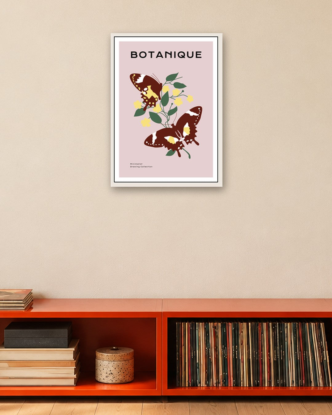 SENT Studio - Botanical Poster No. 60 - white frame in a room