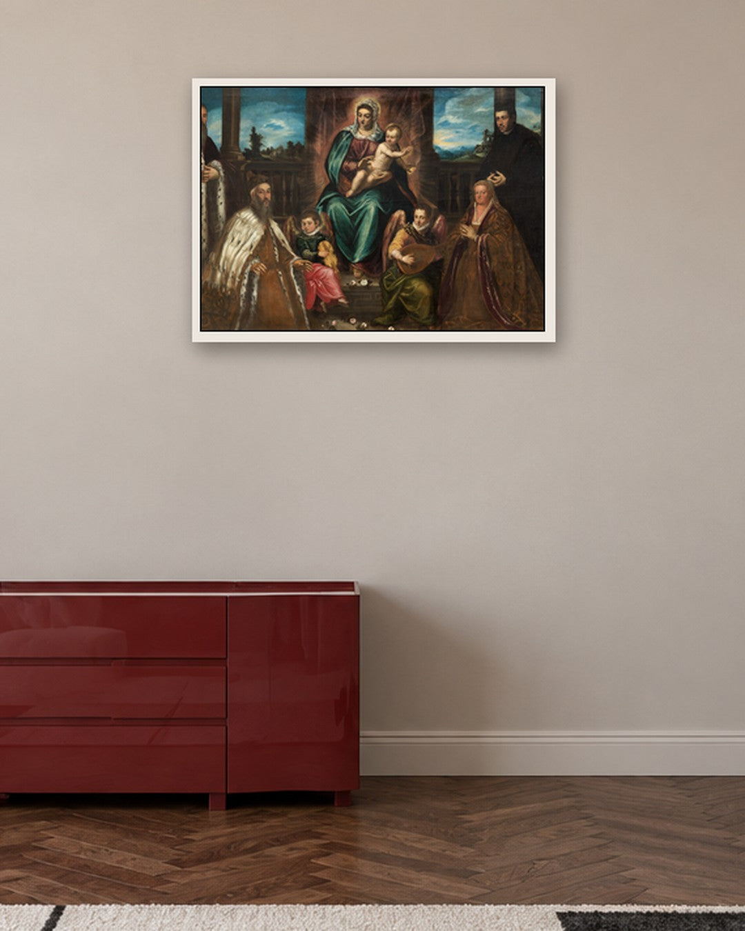 Renaissance Masters - Renaissance Masterpiece No. 83 - white frame in a room