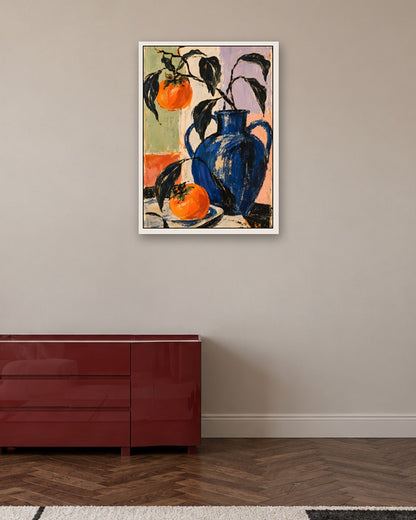 Faris Mcgee - A Painterly Still Life Abstract Expressionist Illu - white frame in a room