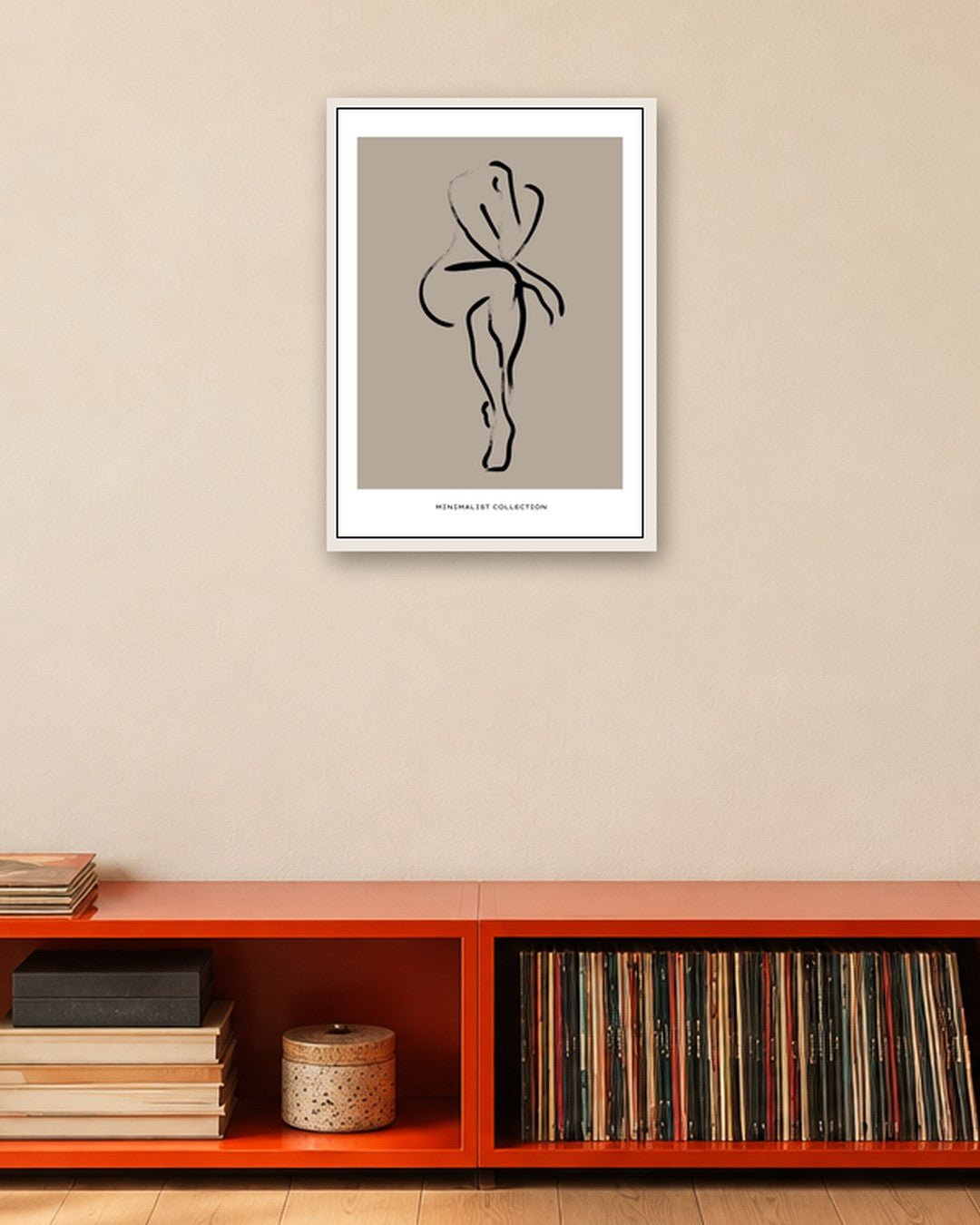 SENT Studio - Bohemian Poster No. 80 - white frame in a room