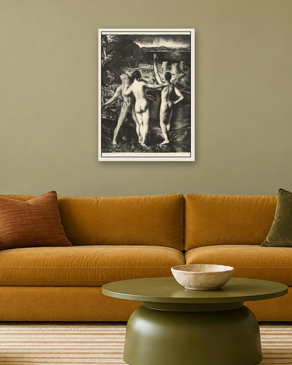 Lychnis and Her Sons - white frame in a room