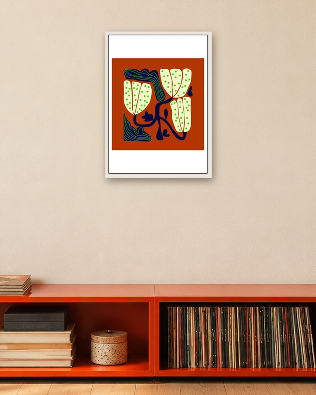 SENT Studio - Artistic Poster No. 33 - white frame in a room