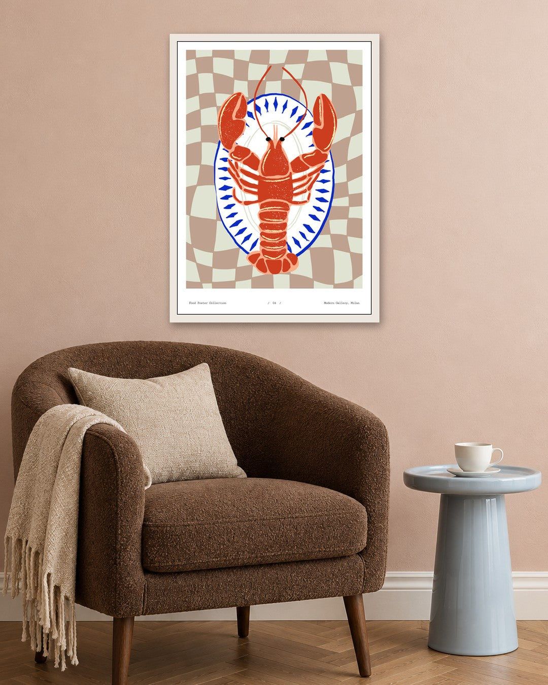 SENT Studio - Cravings Poster No. 4 - white frame in a room