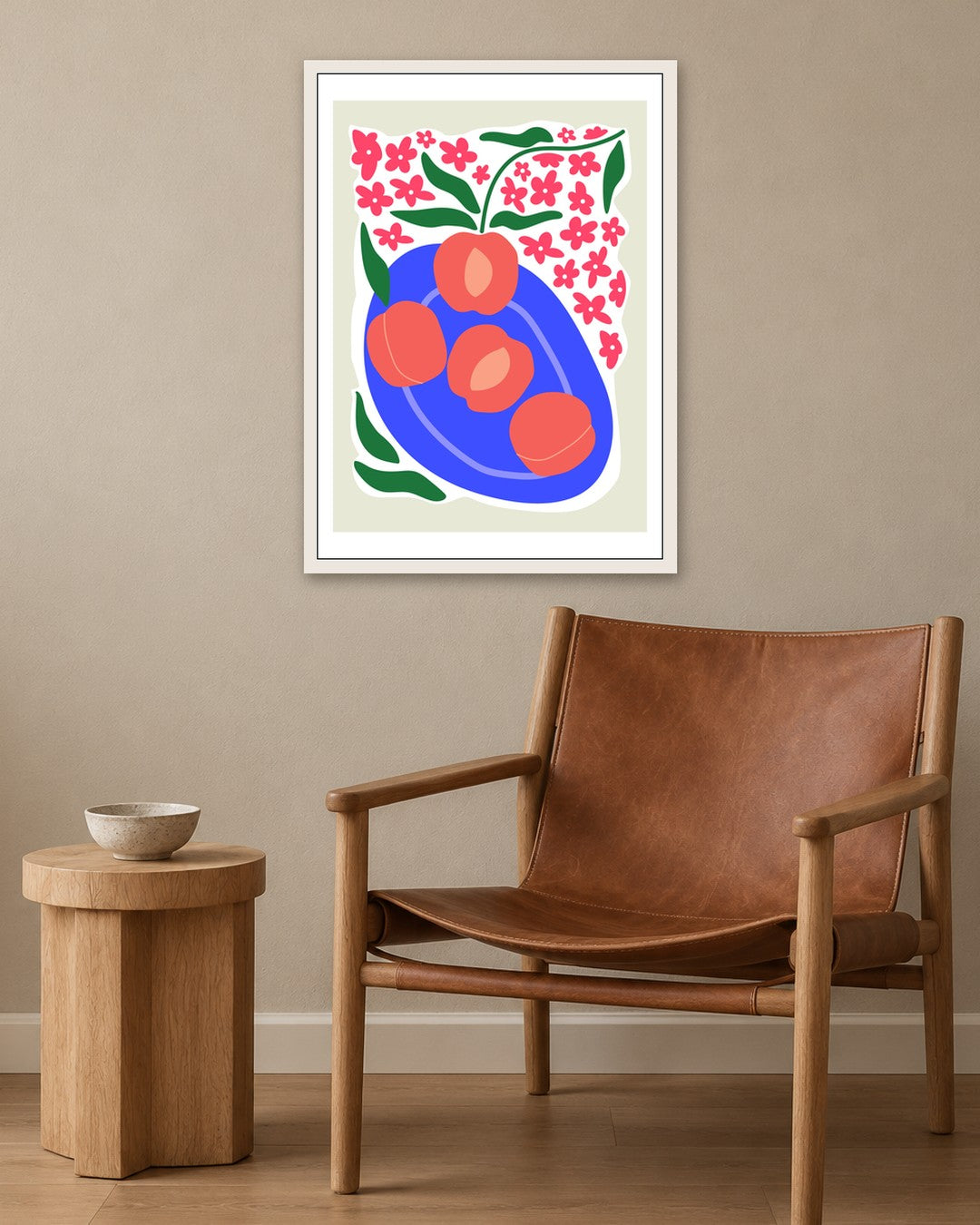 SENT Studio - Aesthetic Poster No. 50 - white frame in a room
