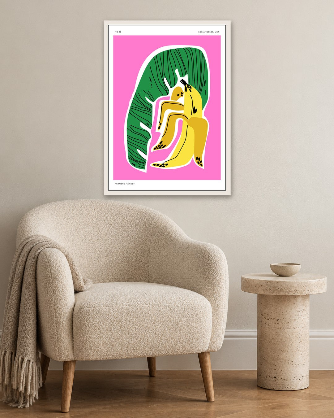 SENT Studio - Aesthetic Poster No. 30 - white frame in a room