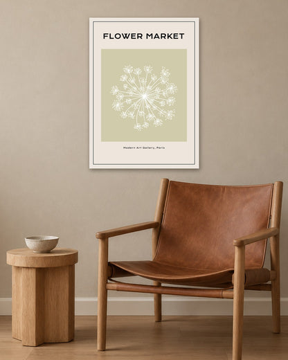 SENT Studio - Botanical Poster No. 41 - white frame in a room