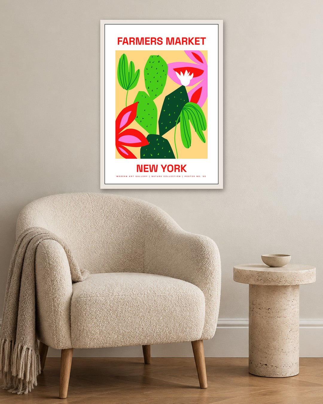 SENT Studio - Artistic Poster No. 50 - white frame in a room