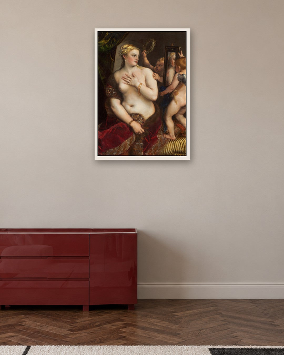 Renaissance Masters - Renaissance Masterpiece No. 259 - white frame in a room