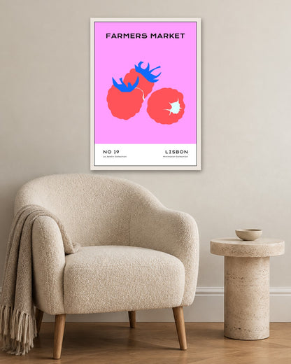 SENT Studio - Abstract Poster No. 57 - white frame in a room