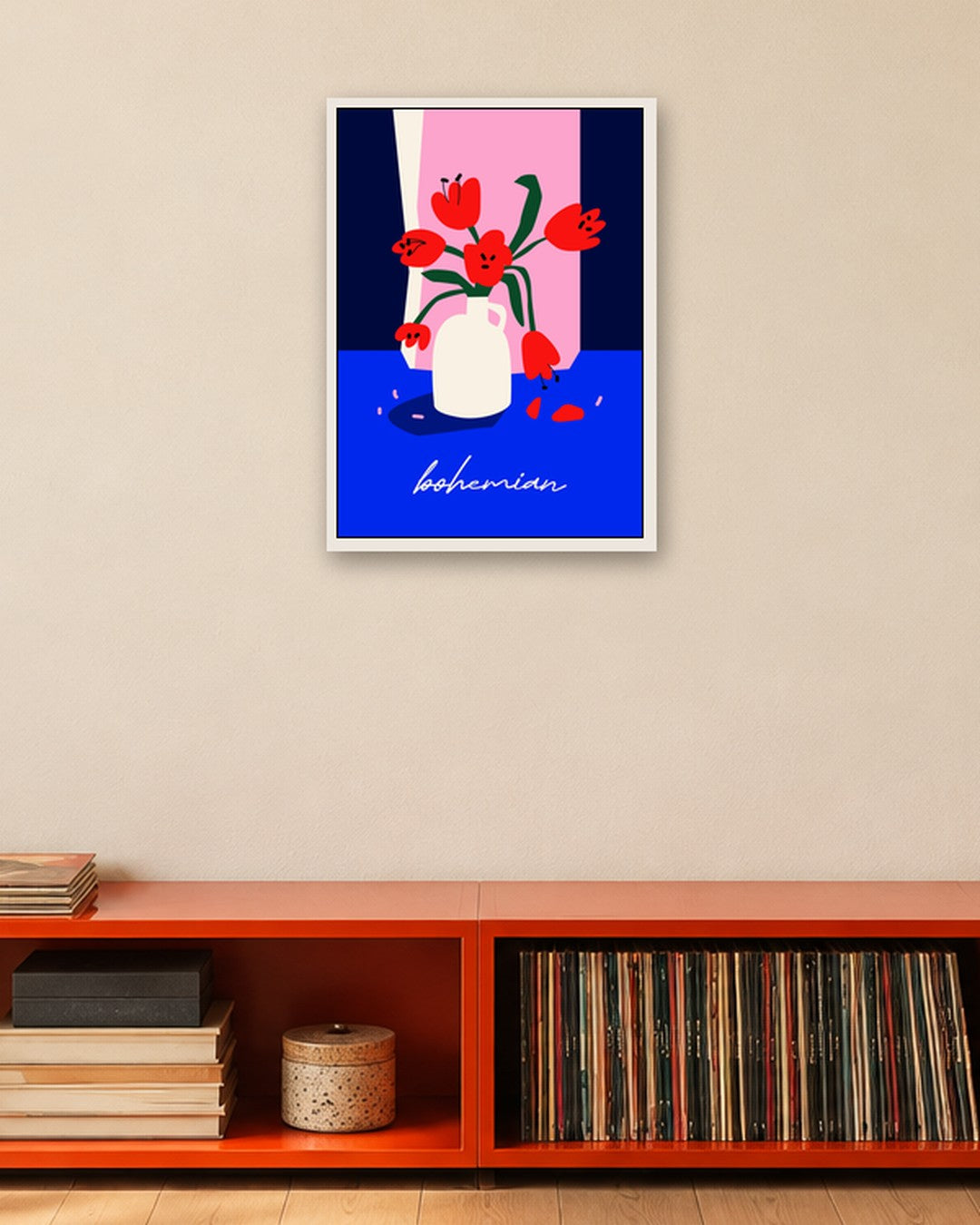 SENT Studio - Artistic Poster No. 56 - white frame in a room