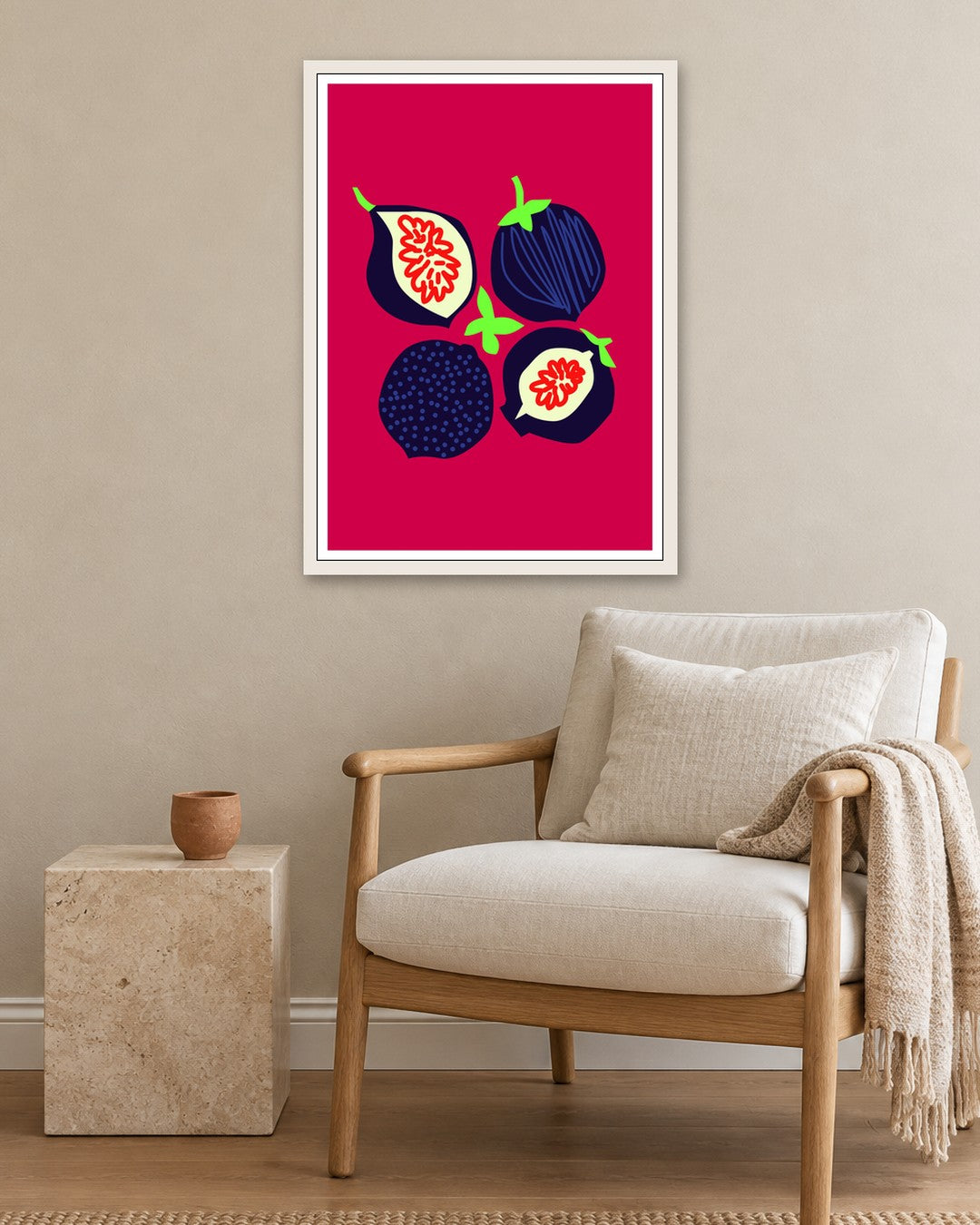 SENT Studio - Artistic Poster No. 36 - white frame in a room